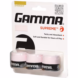GAMMA unisex adult 3 Pack Supreme Overgrip  Pink  Pack US