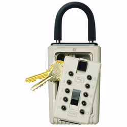 Kidde AccessPoint 001404 KeySafe 3-Key Portable Push Button Key Safe Box  Clay