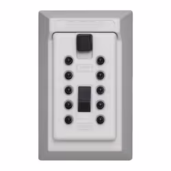 Kidde AccessPoint 001408 KeySafe Original Push Button Combination Permanent Key Lock Box  5-Key  White