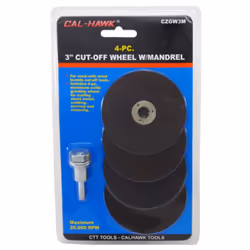 Cal Hawk Tools CZGW3M Cut-Off Wheel With Mandrel