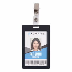 ADVANTUS 97302 badge holder accessory Badge clip Steel, Transparent 25 pc(s)