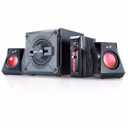 Genius Computer Technology SW-G2.1 1250, 2.1 channels, 38 W, PC, Black, 3.5 m, Rotary