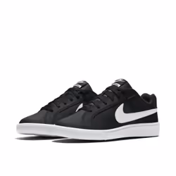 Nike Wmns Court Royale, Male, Adult, Fashion sneakers, Black, White, Monochromatic, Lace-up closure
