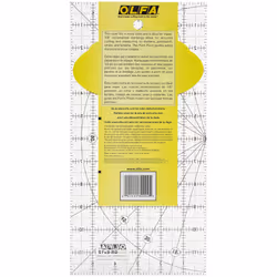 OLFA 1071819 QR-6x12 6-Inch x 12-Inch Frosted Advantage Acrylic Ruler