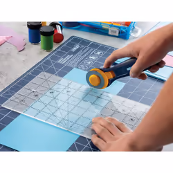OLFA 1071819 QR-6x12 6-Inch x 12-Inch Frosted Advantage Acrylic Ruler