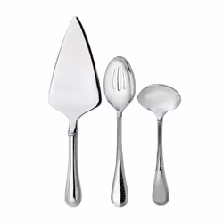 Vera Wang by Wedgwood Grosgrain 3-Piece Serving Set Stainless Steel
