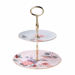 Wedgwood Cuckoo 2 Tiered Cake Stand  95 x 79 x 55  Multi Floral