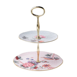 Wedgwood Cuckoo 2 Tiered Cake Stand  95 x 79 x 55  Multi Floral