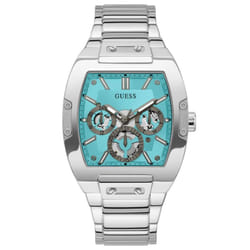 Guess Mens Silver Tone Multi-function Watch