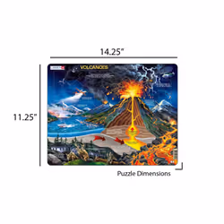 Larsen Puzzles Volcanoes 70 Piece Children's Educational Jigsaw Puzzle