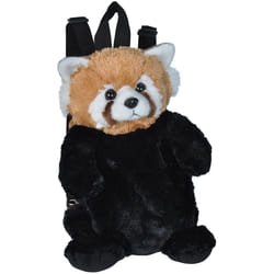Wild Republic Red Panda backpack Black Plush