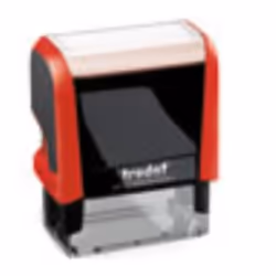 Trodat 4911, Self-Inking, Text/Date stamp, 38 x 14 mm, Black, Red, Plastic, Austrian Ecolabel​​