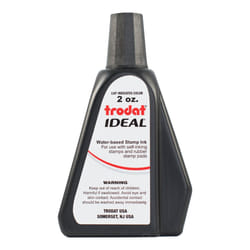 Trodat AS-TRO52734 Ideal Premium Replacement Ink for Use with Most Self Inking and Rubber Stamp Pads  2 oz.  Black