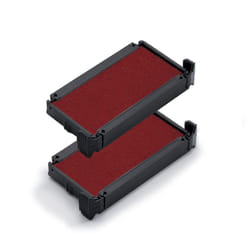 Trodat Replacement Ink Pads 6/4910 - Pack of 2 - Red Ink - for The Pri
