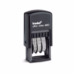 Trodat Printy 4810 Budget Mini Dater Stamp Self-Inking Black