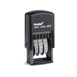 Trodat Printy 4810 Budget Mini Dater Stamp Self-Inking Black