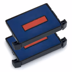 Trodat Replacement Ink Pads 6/4750/2 - Pack of 2 - Red/Blue - for The