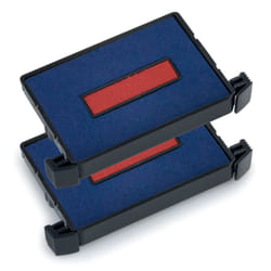 Trodat Replacement Ink Pads 6/4750/2 - Pack of 2 - Red/Blue - for The