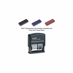 Trodat 4817 Replacement Pad  Black Ink  3 Pack