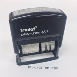 Trodat 4817 Replacement Pad  Black Ink  3 Pack