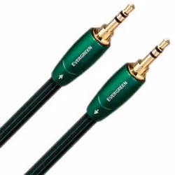 AudioQuest 1m Evergreen 3.5mm, 3.5mm, Male, 3.5mm, Male, 1 m, Black
