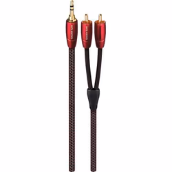 AudioQuest 0.6m Golden Gate 3.5mm - 2xRCA, 3.5mm, Male, 2 x RCA, Male, 0.6 m, Black
