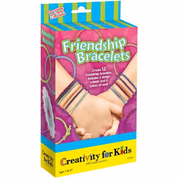 Creativity for Kids Friendship Bracelets Mini Kit, Children's jewellery bracelet making kit, 7 yr(s), Multicolour