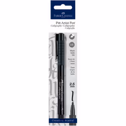 A.W. FABER CASTELL USA FC800073T FC800073 Pitt Calligraphy 2Mm Blk Bc Black