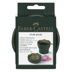 Faber-Castell Clic & Go Artist Water Cup - Dark Green  1 Count (Pack of 1)