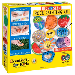 Faber-Castell Hide & Seek Rock Painting, Children's paint brush set, 6 yr(s), Multicolour