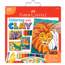 Faber-Castell Do Art Coloring with Clay, Children's craft kit, 5 yr(s), Clay, Multicolour, 1 pc(s)