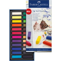 FABER-CASTELL Creative Studio Soft Pastel Mini Sticks (1.25 ) - 24 Vivid Colors  Assorted (Pack of 1)