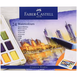 Faber-Castell Watercolour Paints, 24 Colors