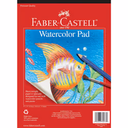 Faber-Castell Watercolor Paper Pad - 15 Sheets (9 x 12 inches)
