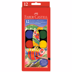 Creativity for Kids Watercolor Paint Set - 12 Colors, Black, Blue, Brown, Green, Lime, Orange, Pink, Red, Turquoise, White, Y ...