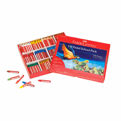 Faber-Castell - Oil Pastels School Pack - Premium Art Supplies For Kids (24 Each of 12 Colors) (288 Count)
