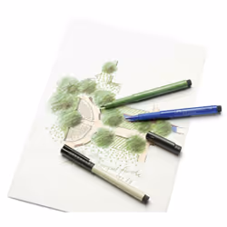 Faber-Castell Art & Graphic Pitt Artist Pen Brush India Ink Pen  Black  Single Pitt Pen  For Art  Craft  Drawing  Sketching  Home  School  University