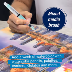 Faber-Castell Deluxe Water Brush Pen - Refillable Aqua Brush Pen for Watercolor