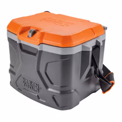Klein Tools 55600 Work Cooler 17-Quart Lunch Box Holds 18 Cans Keeps Cool 30 Hours Seats 300 Lb Tradesman Pro Tough Box