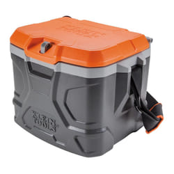 Klein Tools 55600 Work Cooler  17-Quart Lunch Box Holds 18 Cans  Keeps Cool 30 Hours  Seats 300 Lb  Tradesman Pro Tough Box