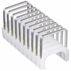 Klein Tools 450-003, 2.2 cm, Fixing, 1.5 cm, 300 staples, Plastic, Steel, Silver, White