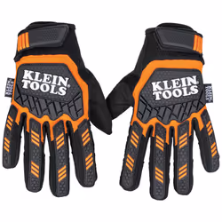 Klein Tools 60600, Workshop gloves, Black, Orange, White, Adult, Unisex, 127 mm, 51 mm