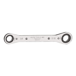 Klein Tools 68203 Standard Reverse Ratcheting Box Wrench  Made in USA  Reverse Ratcheting Action and Chrome-Plated Finish