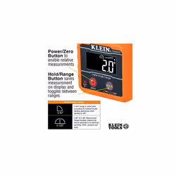 Digital Electronic Level and Angle Gauge, Measures 0-90 and 0-180 Degree Ranges, Measures and Sets Angles Klein Tools 935DAG