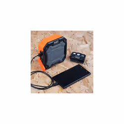 Klein Tools AEPJS3 Bluetooth 4.2 Speaker, Wireless Portable Jobsite Speaker Plays Audio and Charges Smart Phones, with Magnet and Hook