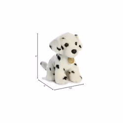 Aurora? Adorable Miyoni? Dalmatian Pup Stuffed Animal - Lifelike Detail - Cherished Companionship - White 11 Inches