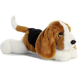 Aurora? Adorable Flopsie? Basset Hound Stuffed Animal - Playful Ease - Timeless Companions - Brown 12 Inches