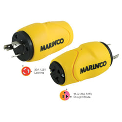 Marinco S30 15 Park Power Adapter 30A Male Locking
