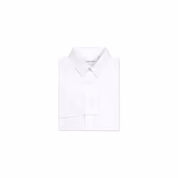 Calvin Klein Boys' Long Sleeve Sateen Dress Shirt  Button-down Style W