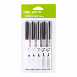 Cricut 2002948 felt pen Multi Black 5 pc(s)